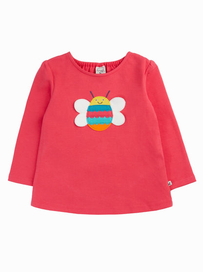 Frugi Pink Caris Applique Top image 3