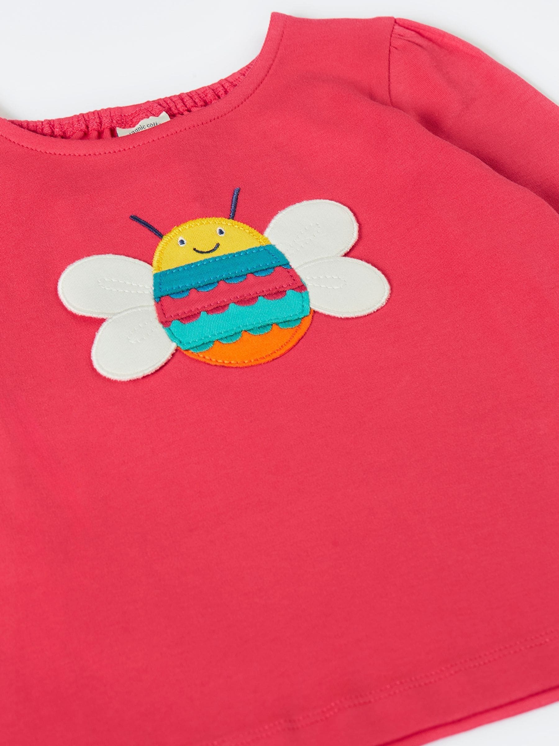 Frugi Pink Caris Applique Top image 4