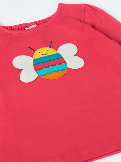 Frugi Pink Caris Applique Top image 4