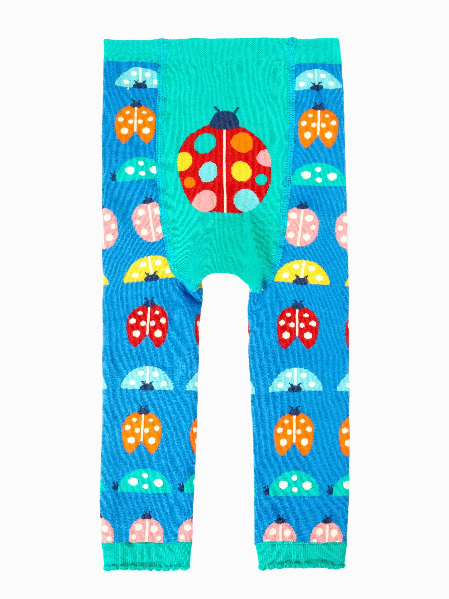 Frugi Blue Little Knitted Leggings image 1