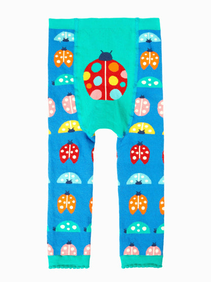Frugi Blue Little Knitted Leggings image 1