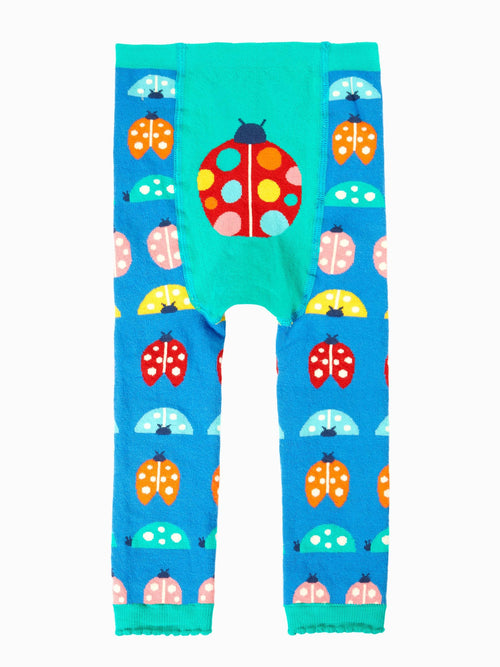 Frugi Blue Little Knitted Leggings image 1