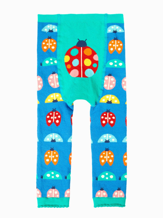 Frugi Blue Little Knitted Leggings image 1