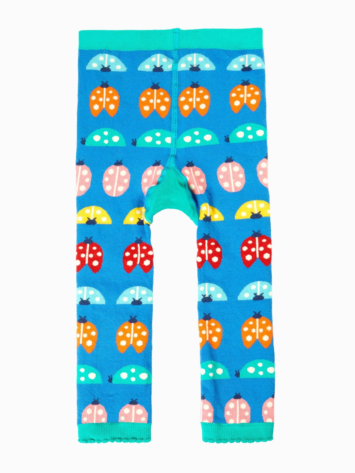Frugi Blue Little Knitted Leggings image 2