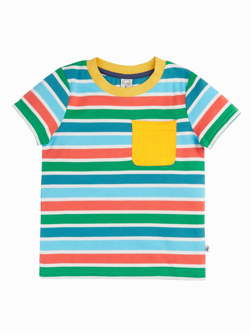 Frugi Blue Piran Pocket T-Shirt image 1