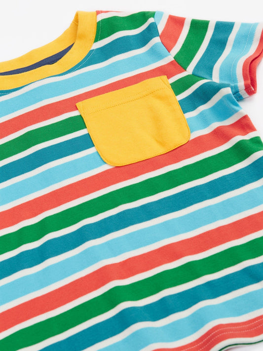Frugi Blue Piran Pocket T-Shirt image 2