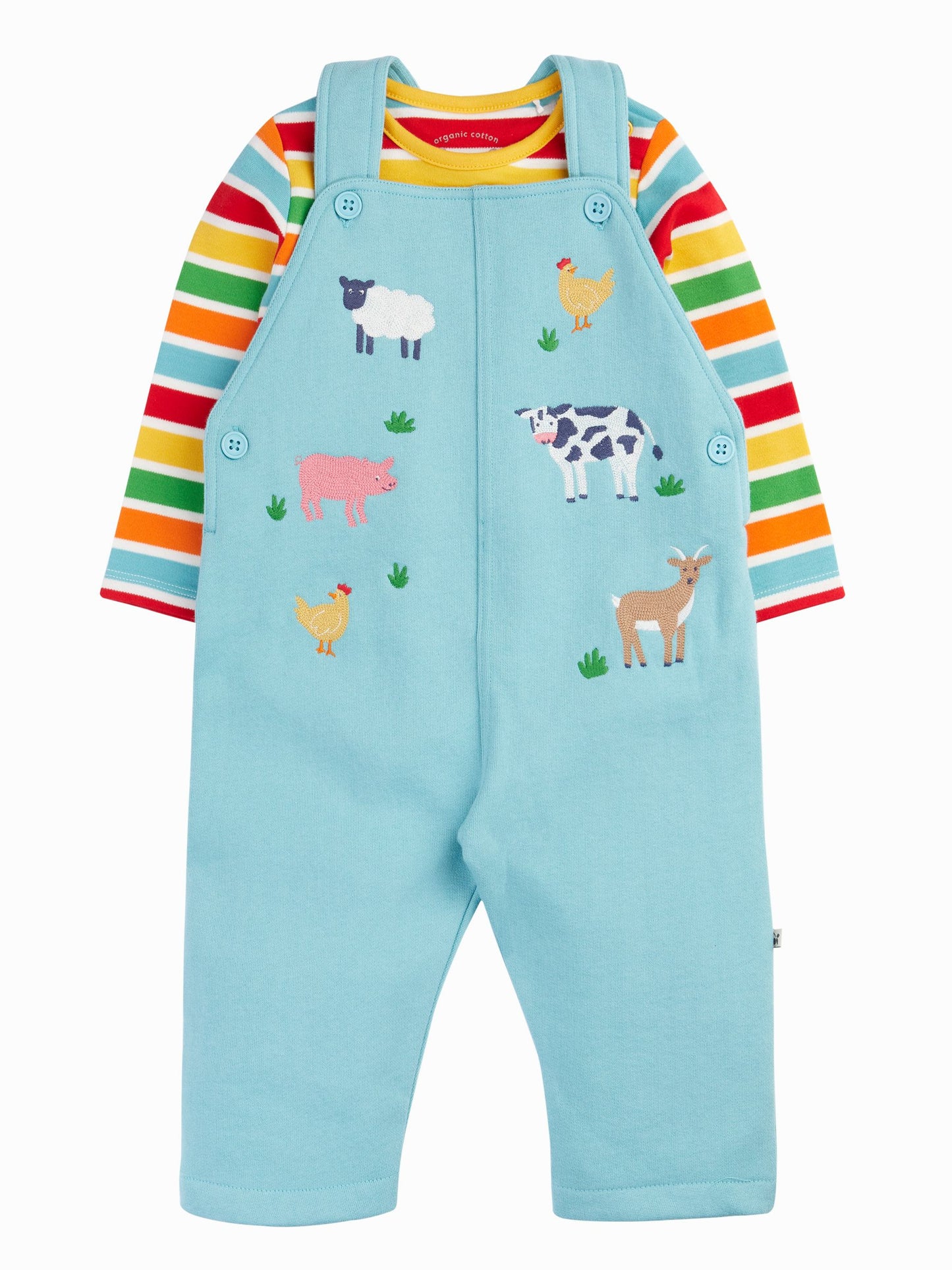 Frugi Blue Rae Dungaree image 1