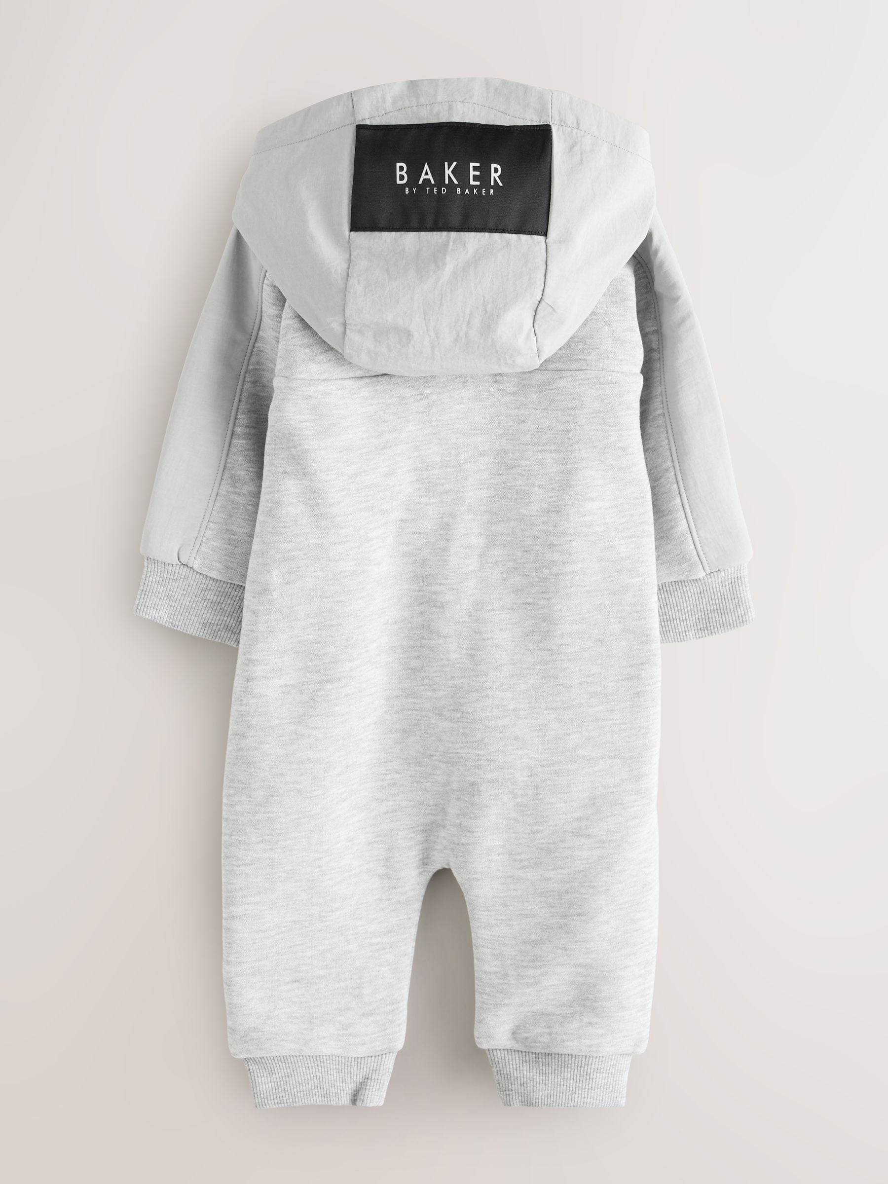 Baker by Ted Baker Grey Hooded Zip Romper image 2