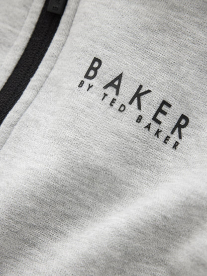 Baker by Ted Baker Grey Hooded Zip Romper image 6