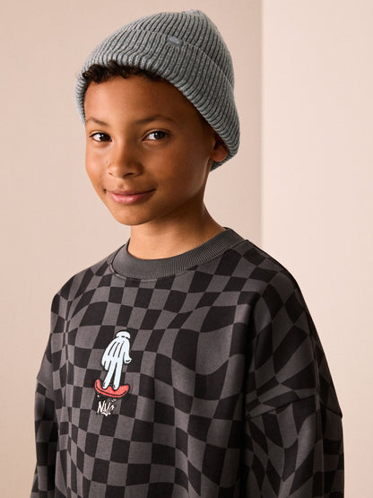 Dsiney Kidz - Grey Knitted Beanie Hat (1-16yrs) image 2