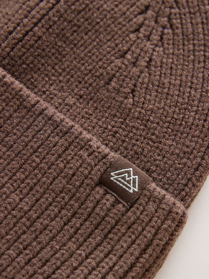 Dsiney Kidz - Chocolate Brown Knitted Beanie Hat (1-16yrs) image 2