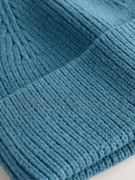 Teal Blue Knitted Beanie Hat (1-16yrs) - image 2