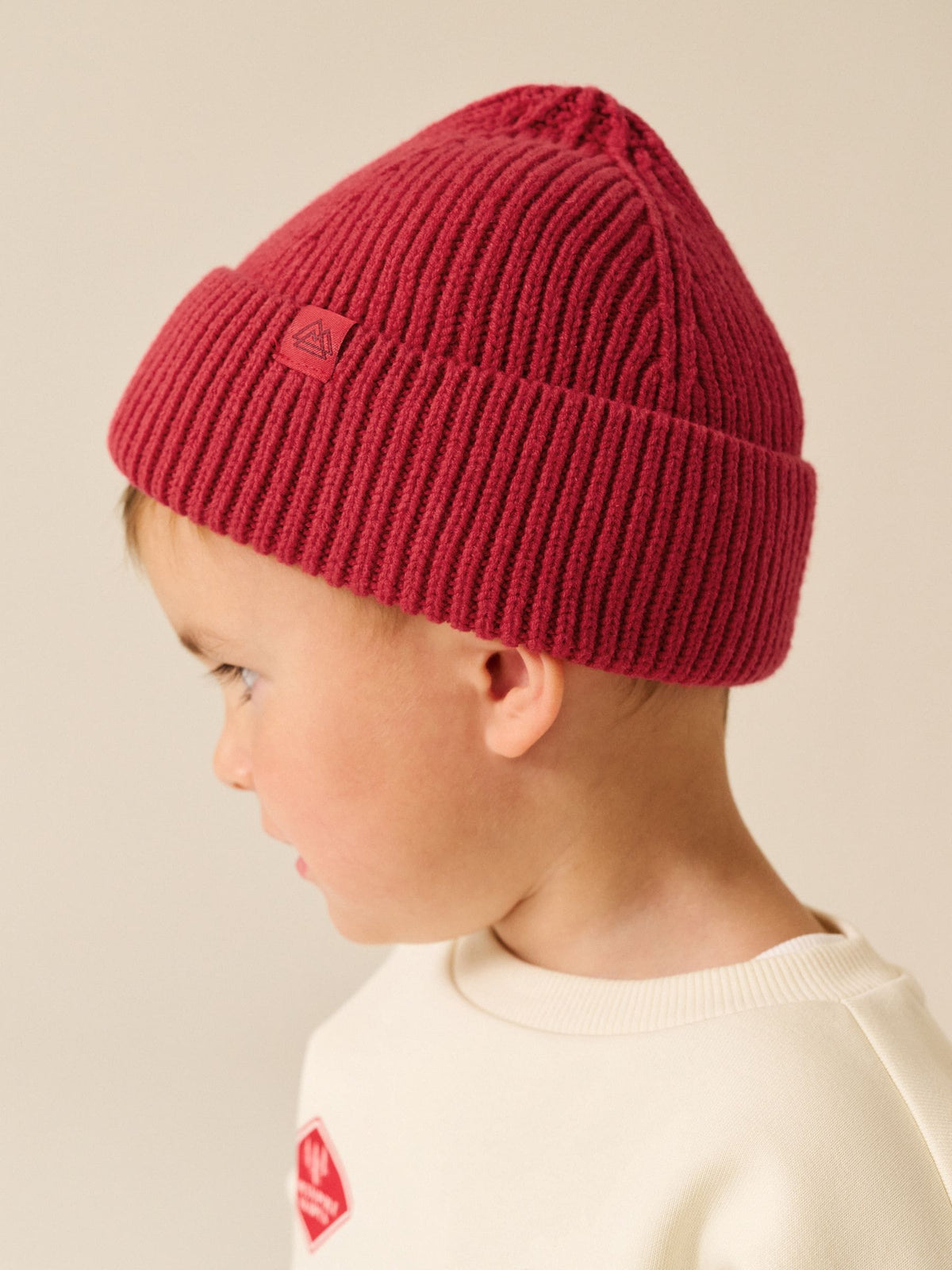 Red Knitted Beanie Hat (1-16yrs) - image 2
