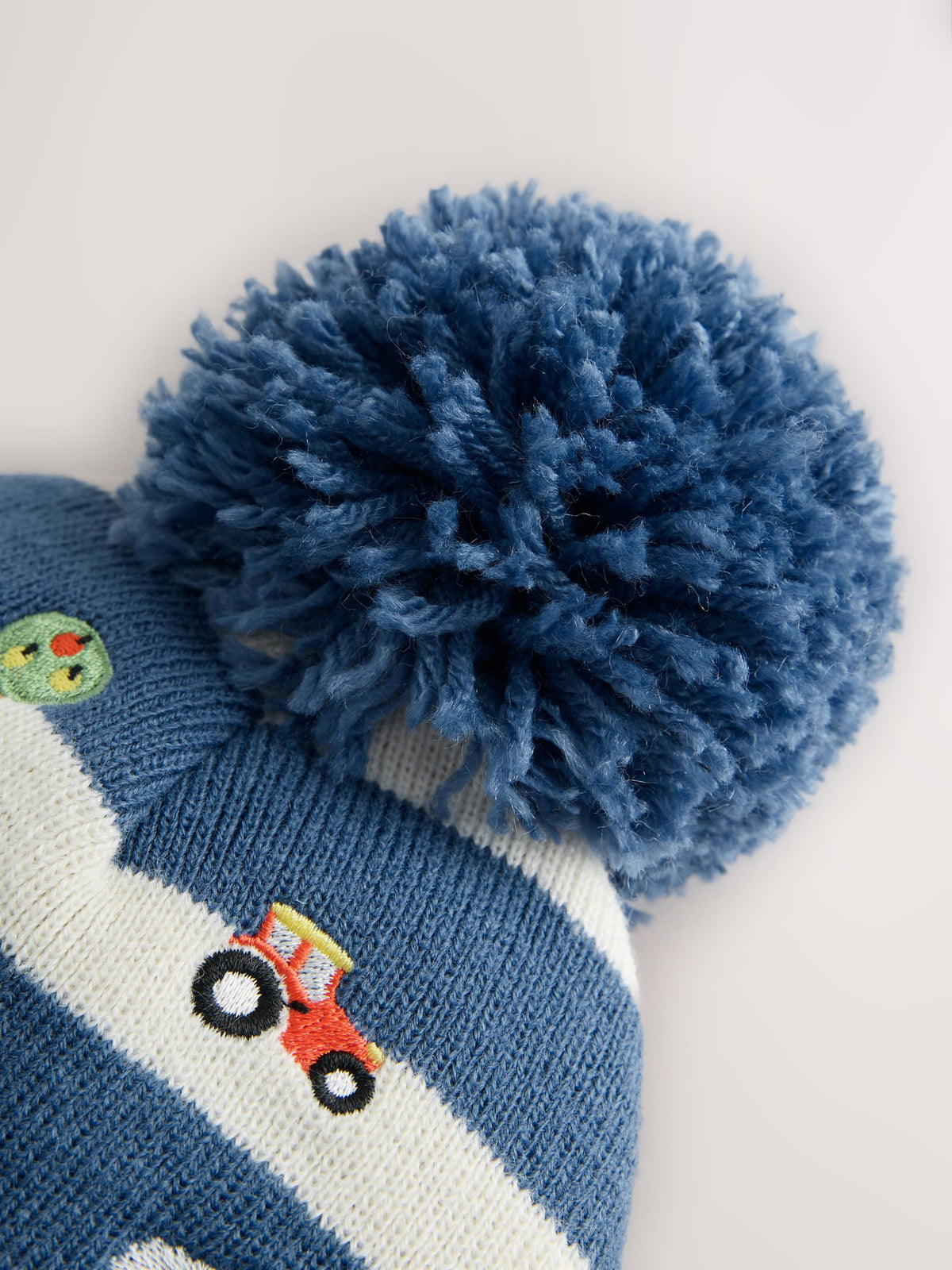 Dsiney Kidz - Blue Farm Embroidered Pom Beanie (3mths-16yrs) image 3