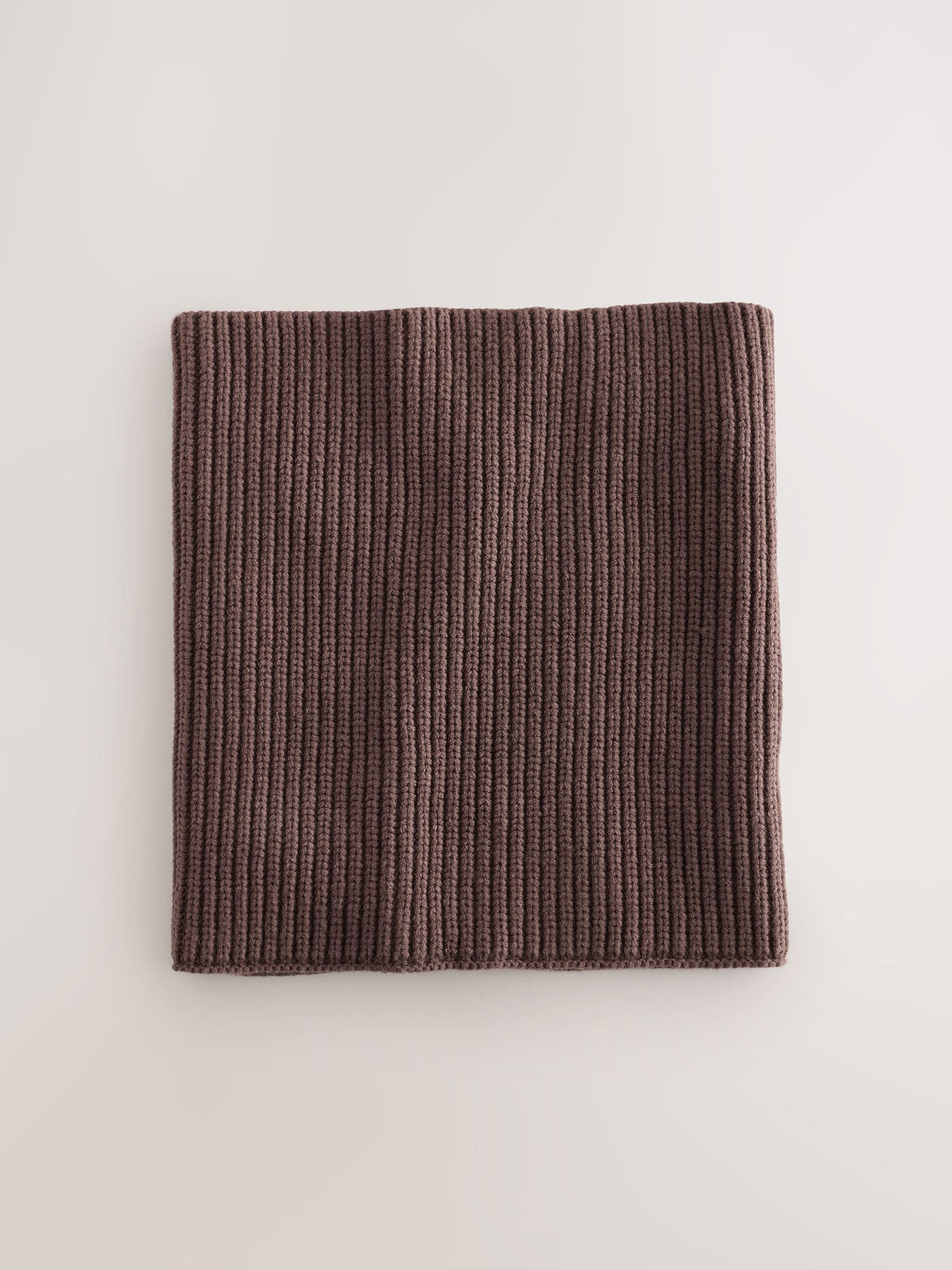 Dsiney Kidz - Chocolate Brown Ribbed Knitted Snood (1-16yrs) image 2