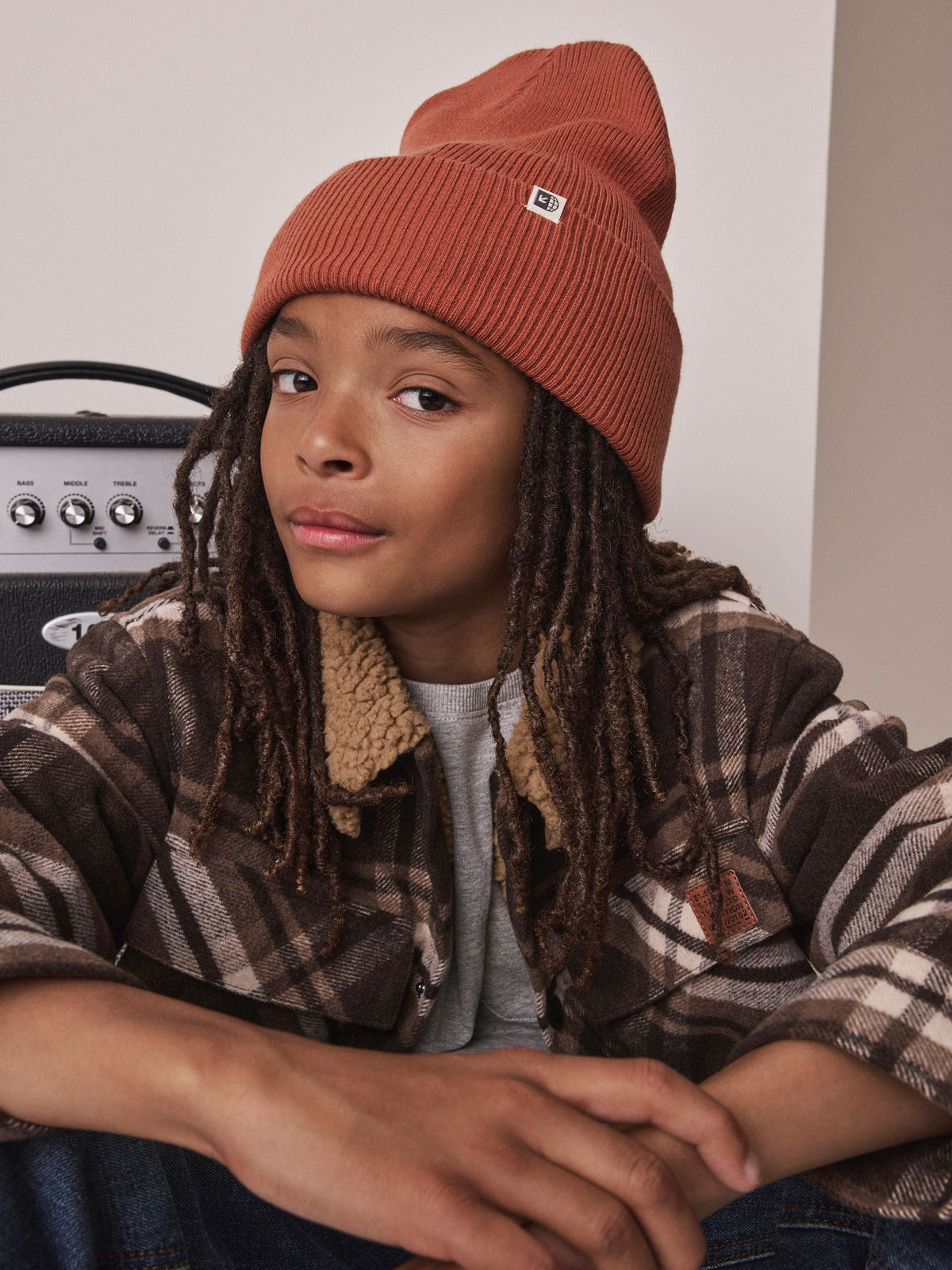 Rust Brown Beanie Hat (1-16yrs) - image 1
