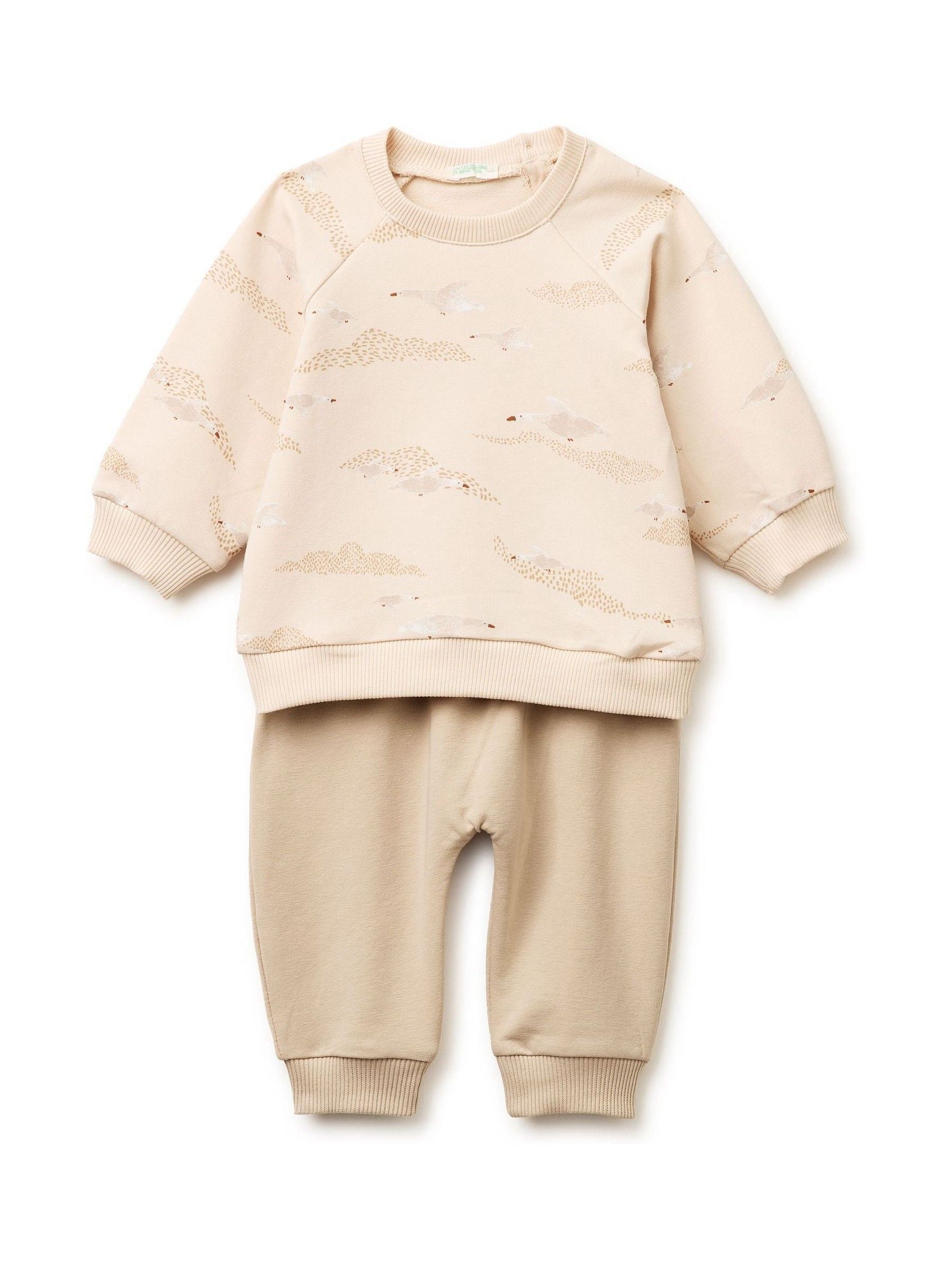Benetton Nude Printed Sweat Set image 1