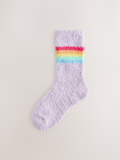 Little Bird by Jools Oliver Multi Stripe Pastel Cosy Ankle Socks 3 Pack - image 3