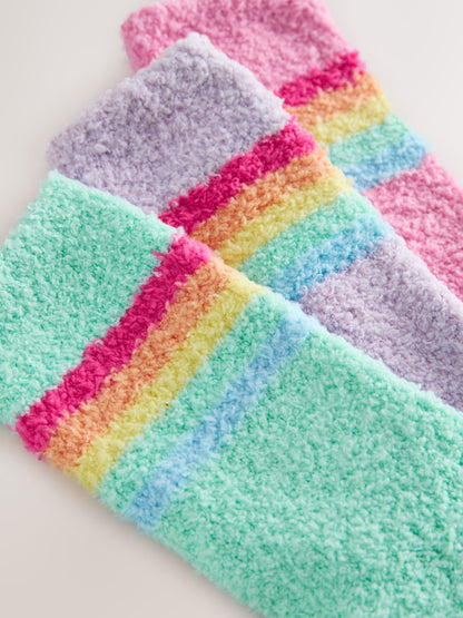 Little Bird by Jools Oliver Multi Stripe Pastel Cosy Ankle Socks 3 Pack - image 5