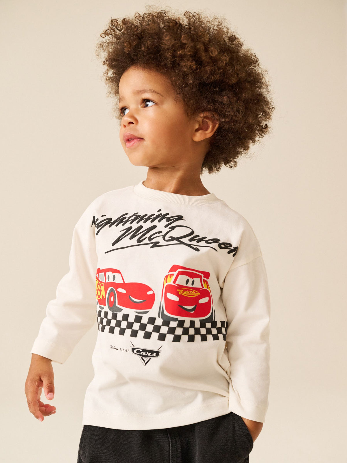 Ecru Cars Long Sleeve T-Shirt (9mths-8yrs) - image 1