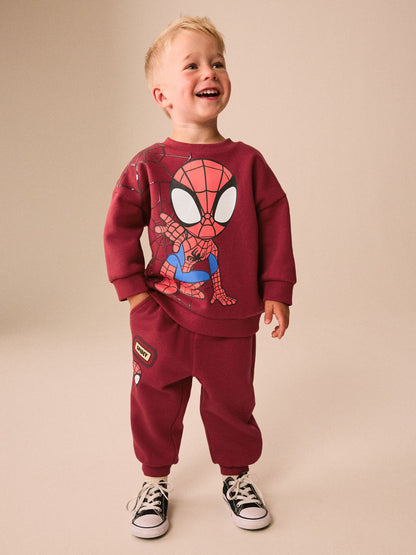 Red Spidey Crew Neck Sweat and Jogger Set (9mths-8yrs) - image 1