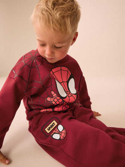 Red Spidey Crew Neck Sweat and Jogger Set (9mths-8yrs) - image 2