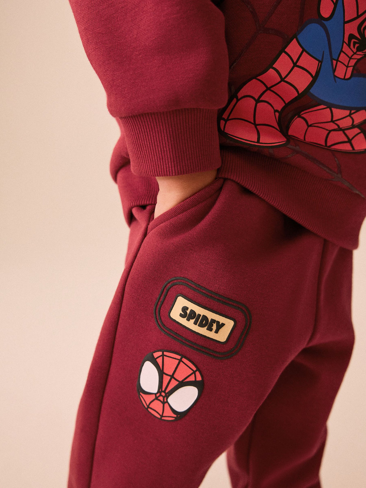 Red Spidey Crew Neck Sweat and Jogger Set (9mths-8yrs) - image 4