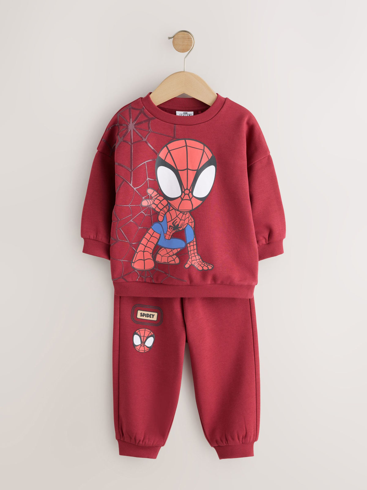 Red Spidey Crew Neck Sweat and Jogger Set (9mths-8yrs) - image 5