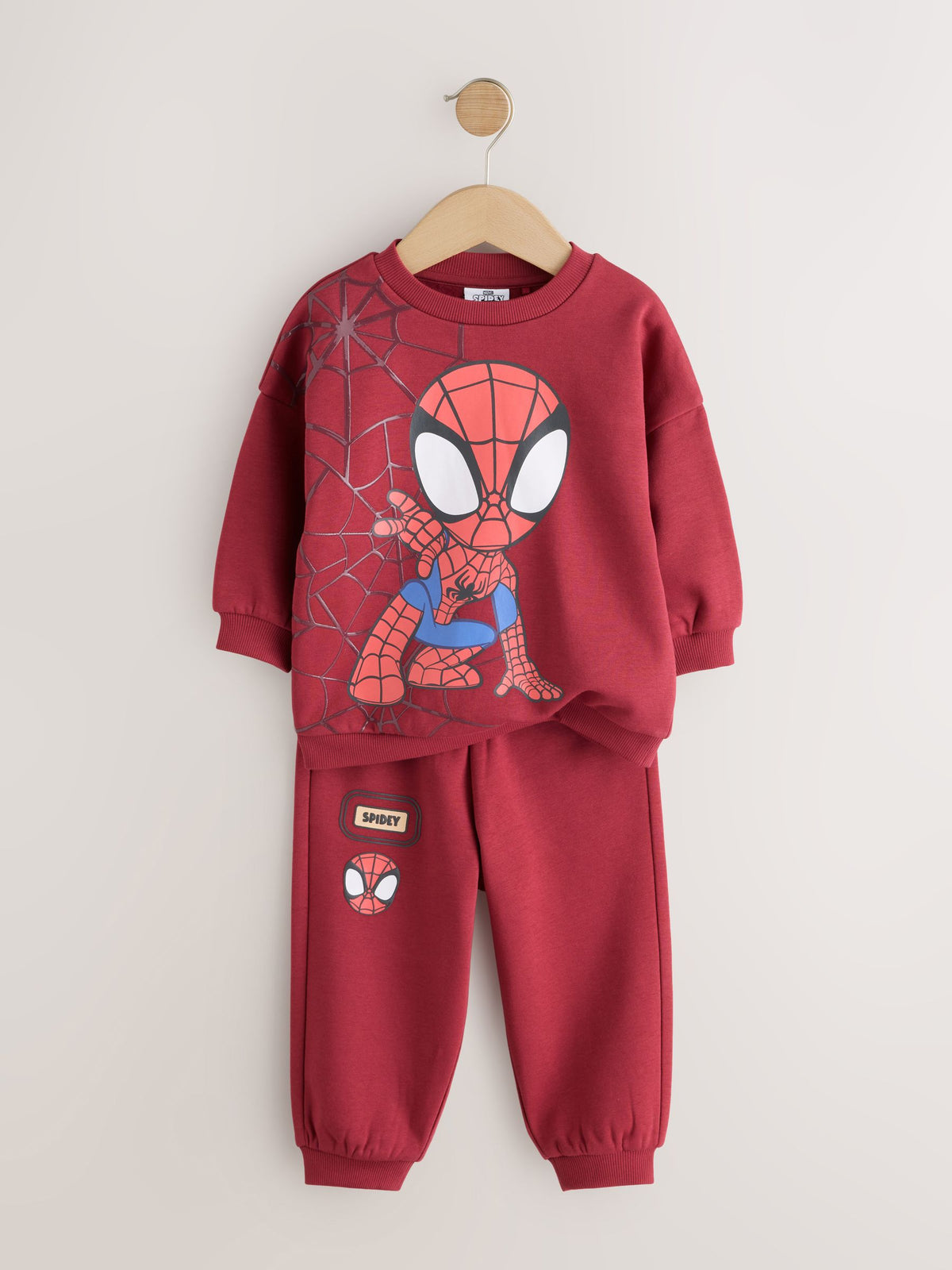 Red Spidey Crew Neck Sweat and Jogger Set (9mths-8yrs) - image 6