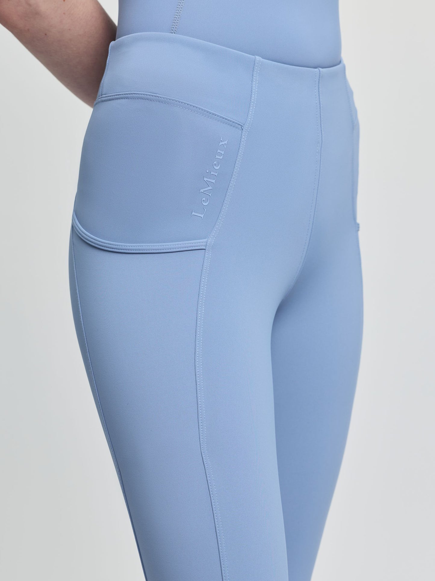 LeMieux Blue Young Rider Orla Pull Ons Leggings image 4