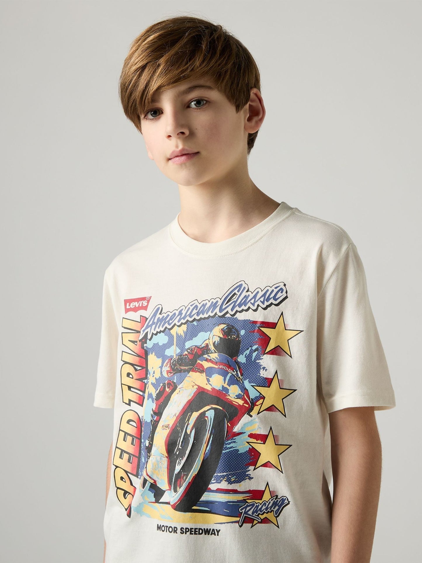 Dsiney Kidz - Levi's® Cream Speed Trial Short Sleeve T-Shirt image 3