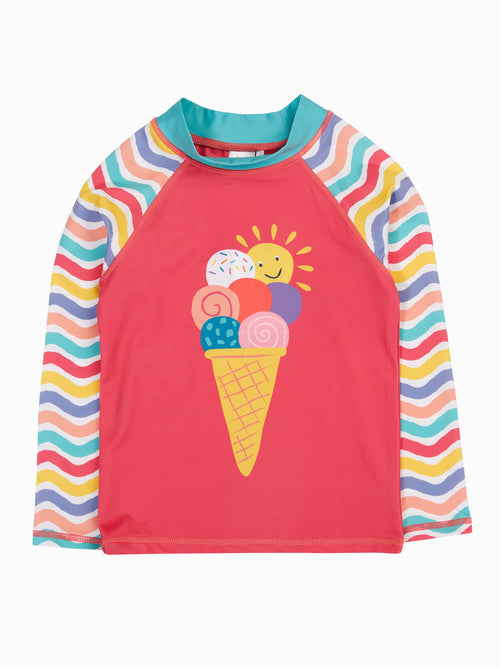 Dsiney Kidz - Frugi Pink Sunsafe Rash Vest image 1
