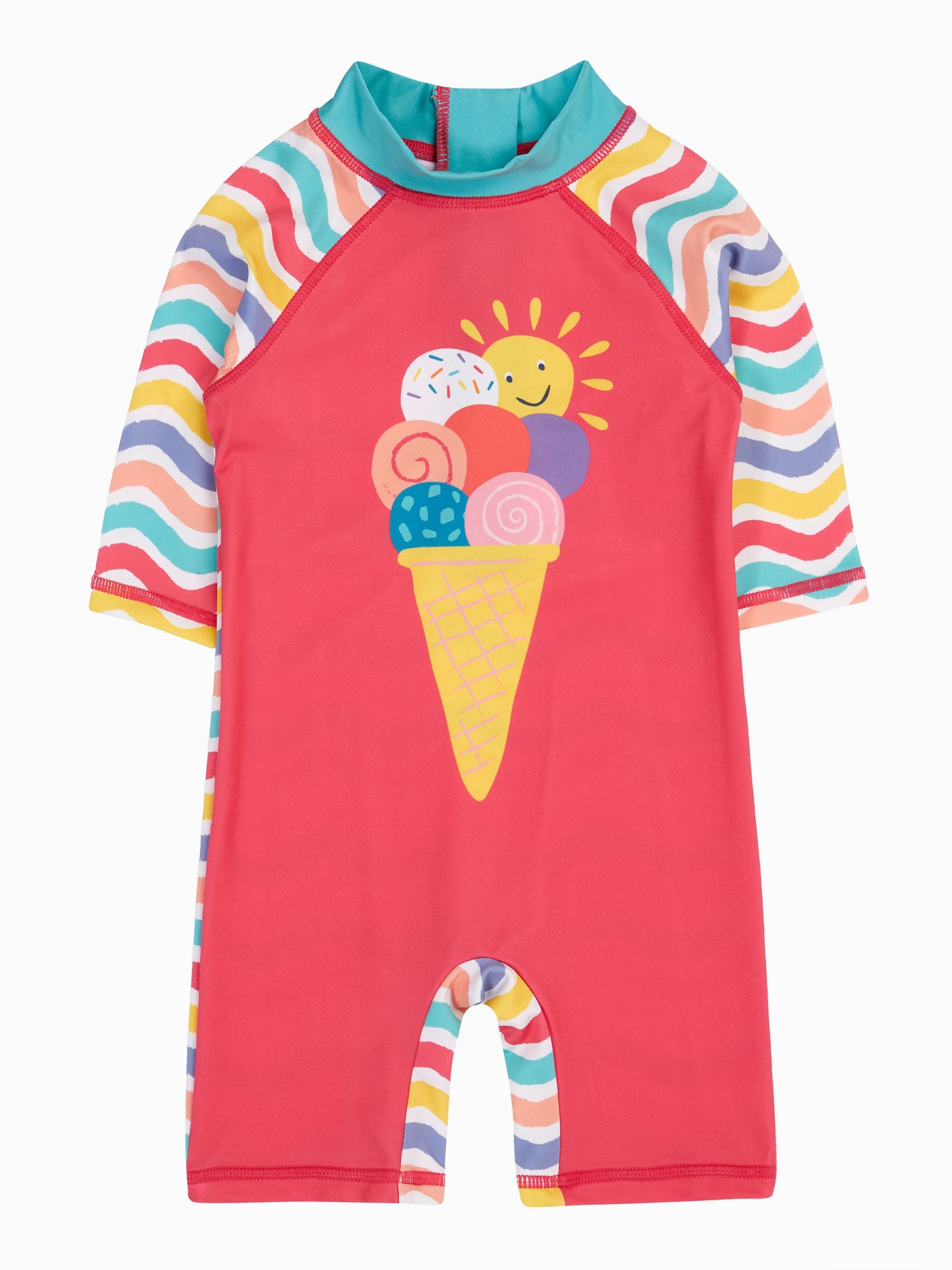 Frugi Pink Little Sunsafe Suit image 2
