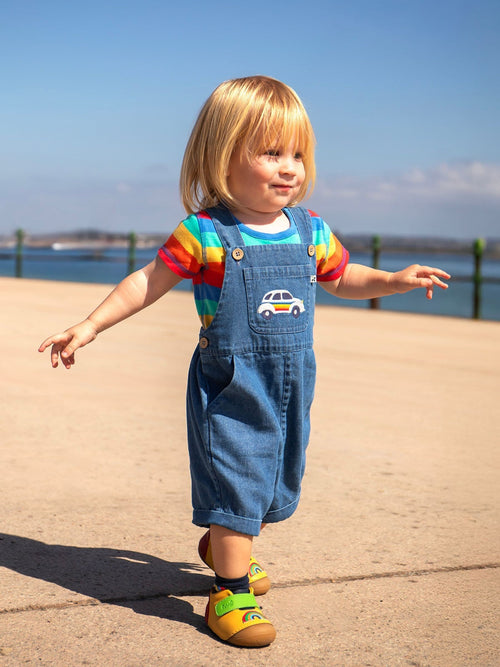 Frugi Blue Carnkie Denim Dungarees image 1