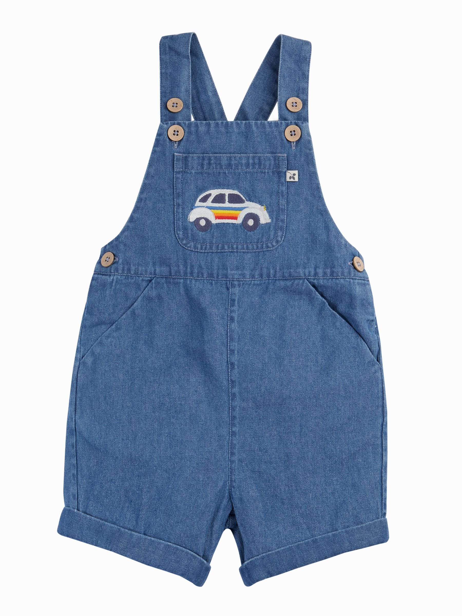 Frugi Blue Carnkie Denim Dungarees image 3