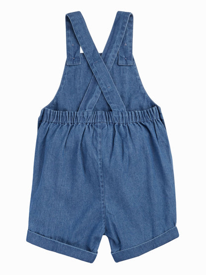 Frugi Blue Carnkie Denim Dungarees image 4