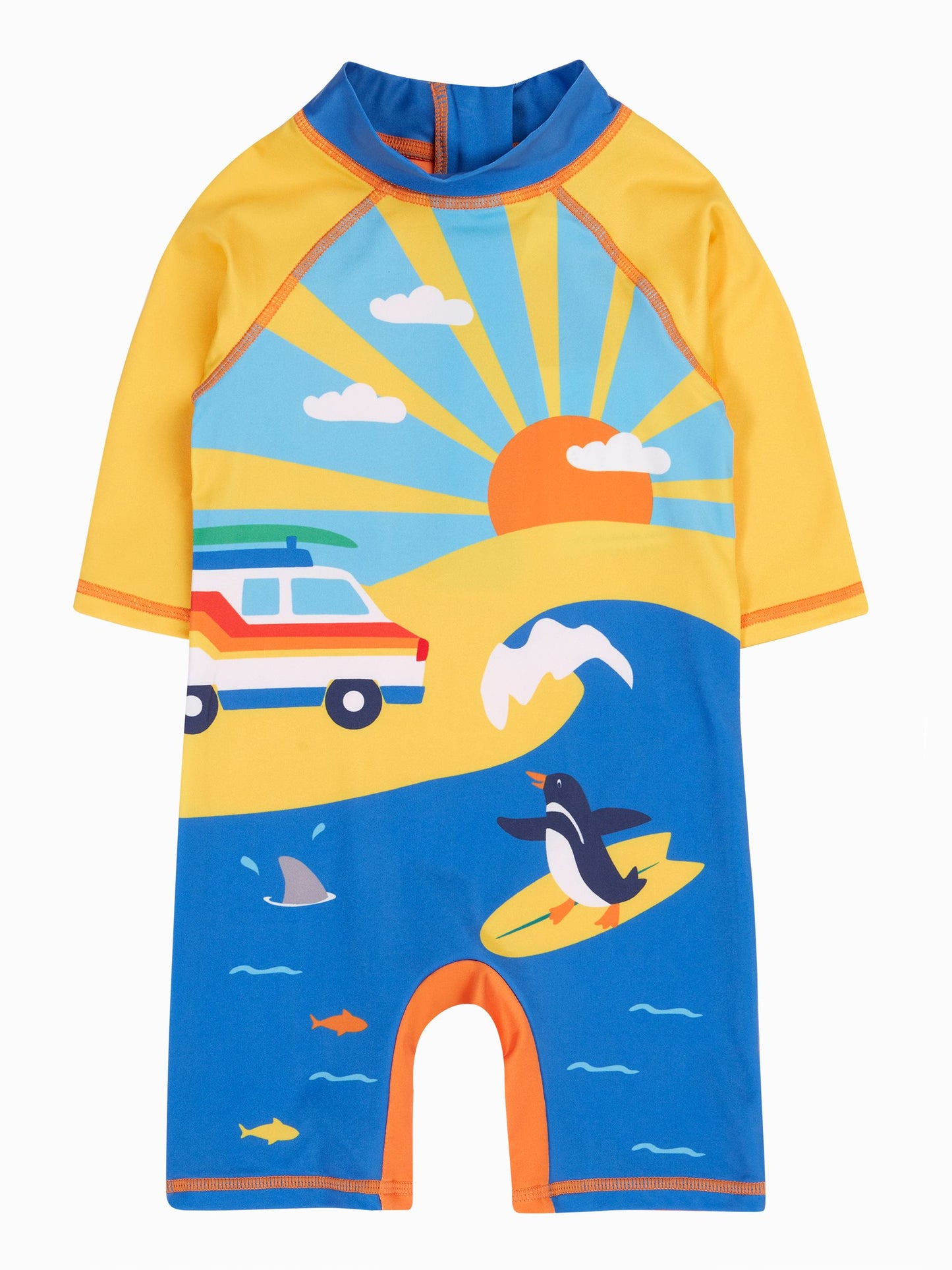 Frugi Yellow Little Sunsafe Suit image 1