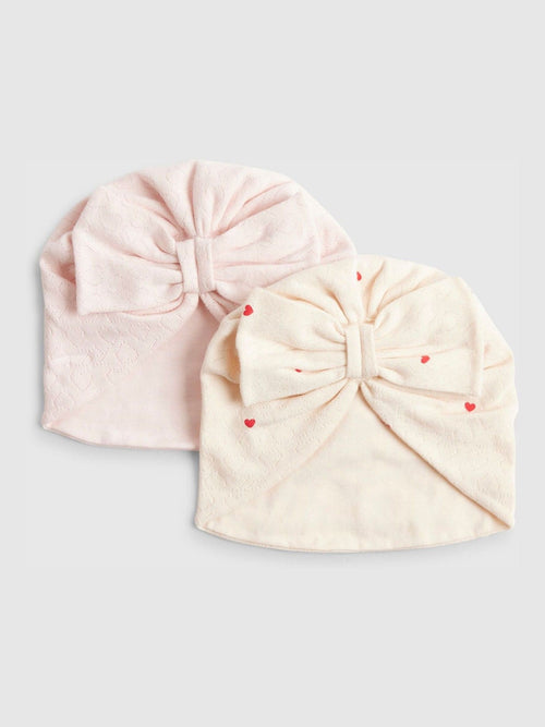 River Island Pink Floral Turban Set 2 Pack image 1