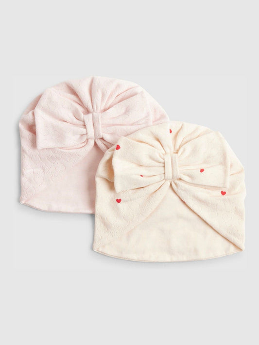 River Island Pink Floral Turban Set 2 Pack image 1