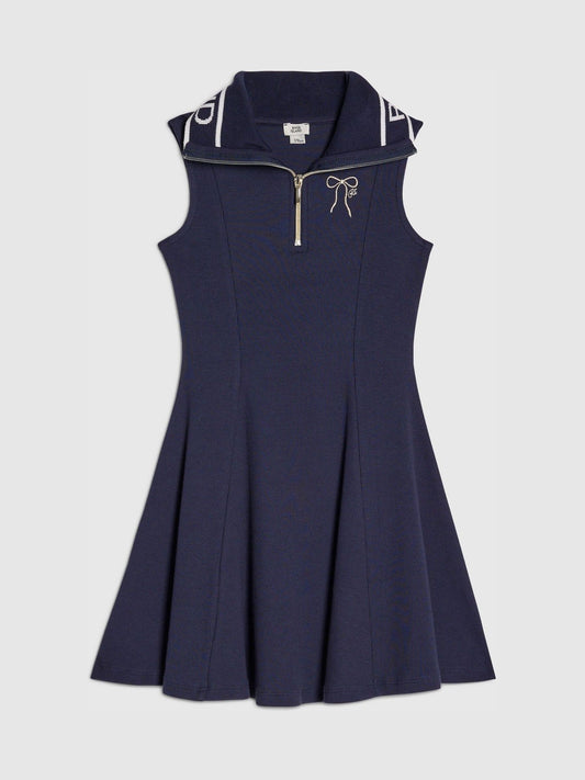 Dsiney Kidz - River Island Blue Logo Collar Polo Dress image 1