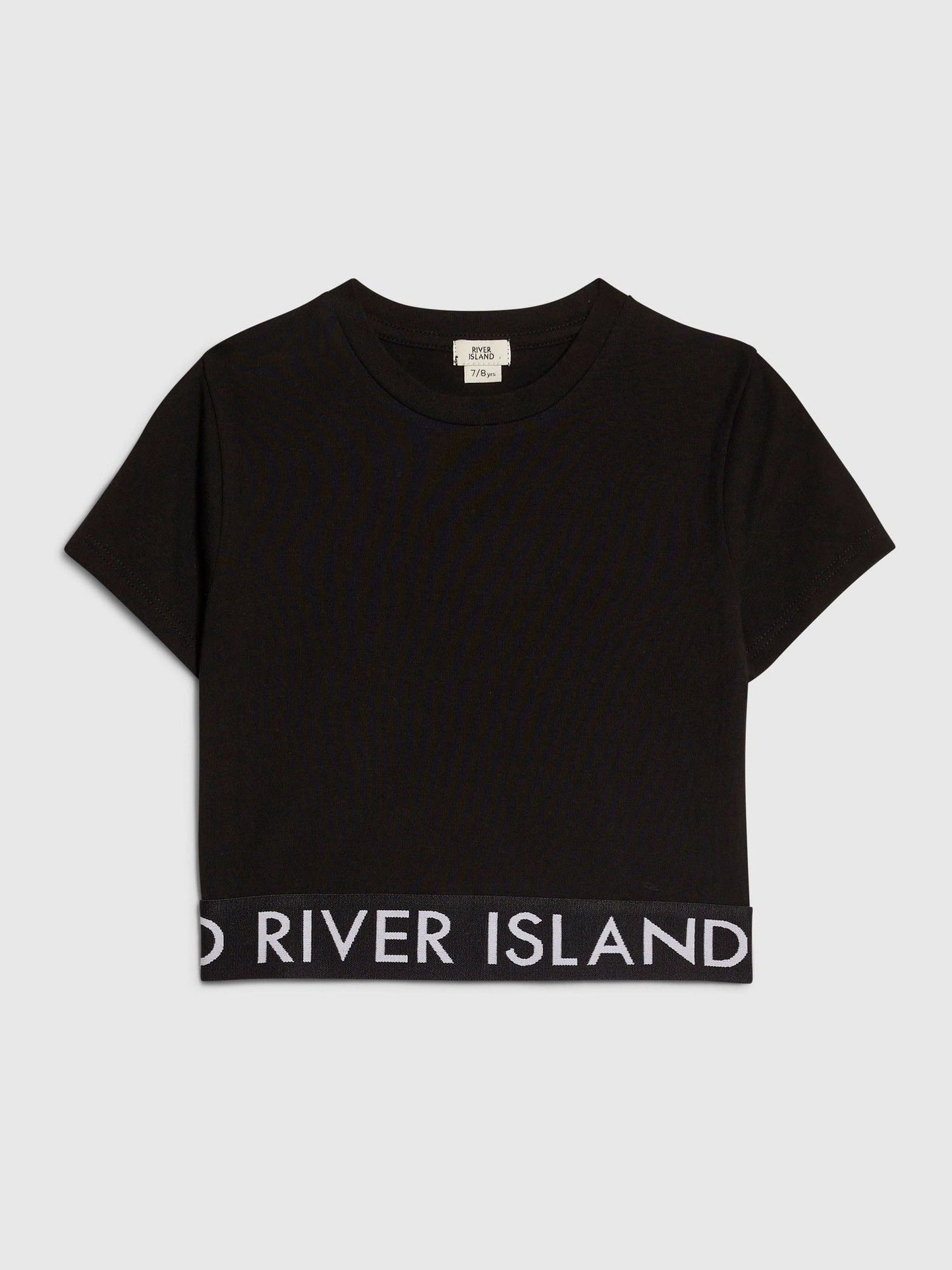 Dsiney Kidz - River Island Black Logo T-Shirt image 1