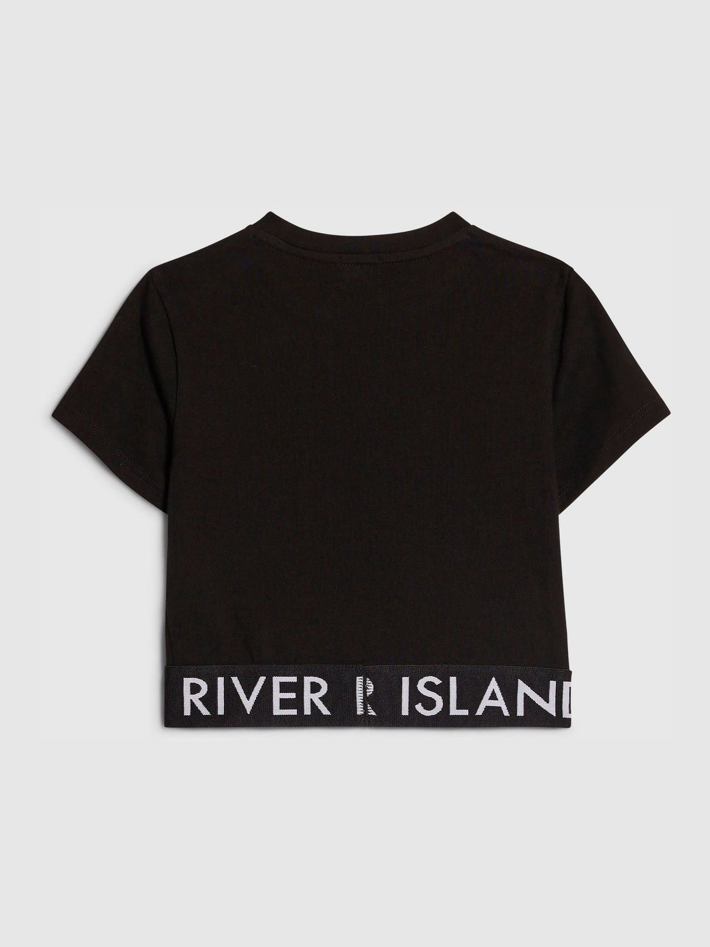 Dsiney Kidz - River Island Black Logo T-Shirt image 2