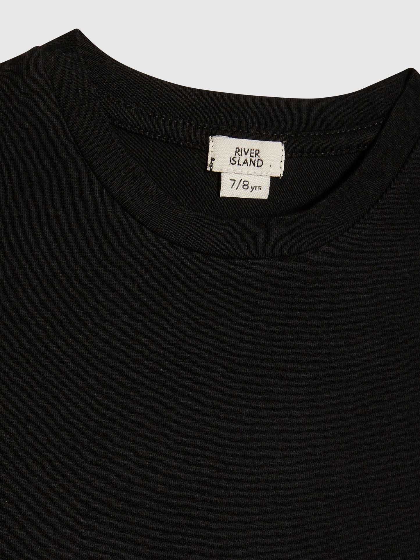 Dsiney Kidz - River Island Black Logo T-Shirt image 3