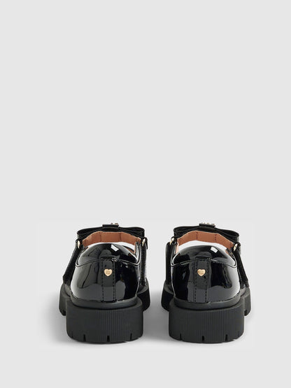 River Island Black Multi Strap Mary Jane Shoes image 2