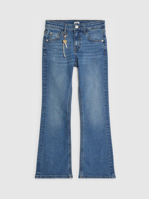 Dsiney Kidz - River Island Blue Heart Keychain Flare Jeans image 1
