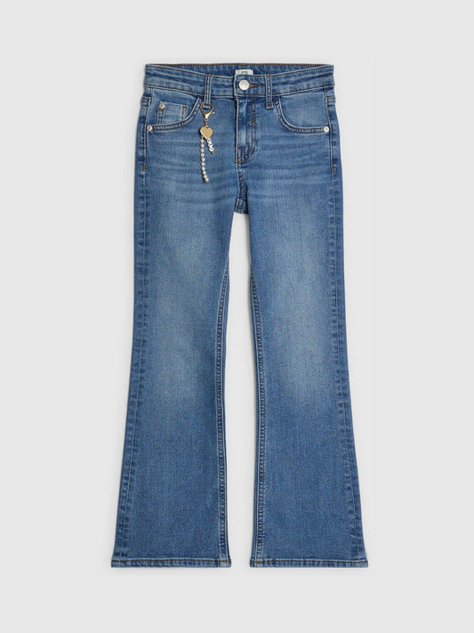 Dsiney Kidz - River Island Blue Heart Keychain Flare Jeans image 1
