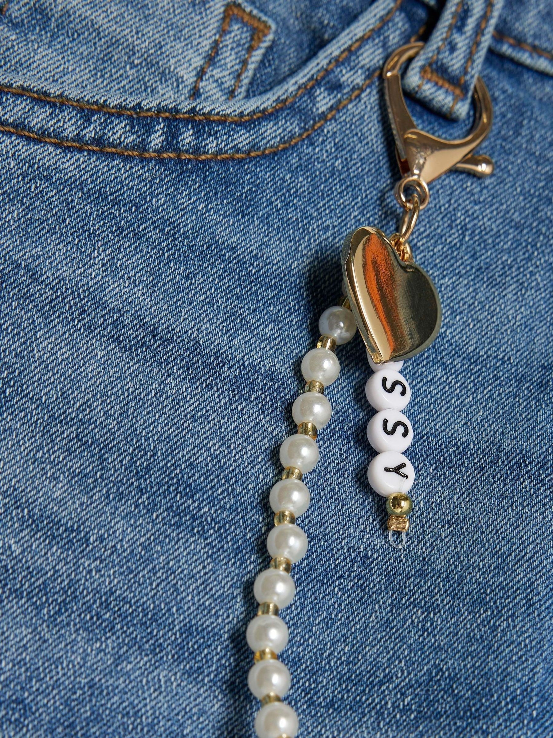Dsiney Kidz - River Island Blue Heart Keychain Flare Jeans image 4