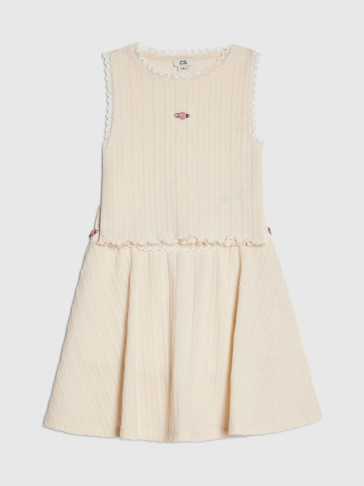 Dsiney Kidz - River Island Cream Woven Top & Skirt Set image 2