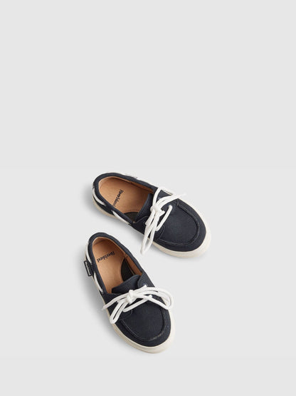 River Island Blue Lace Up Boat Shoes image 3