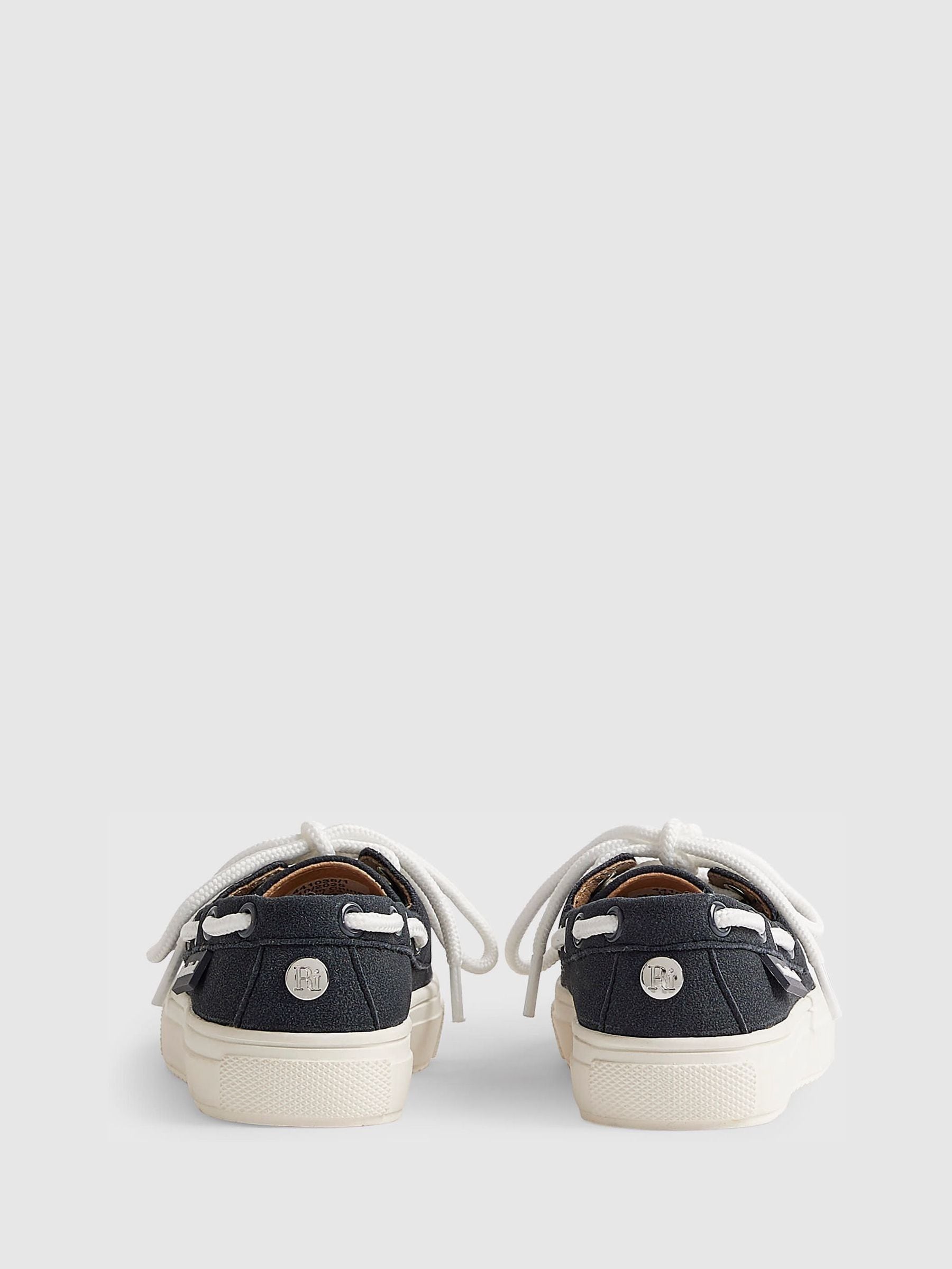 River Island Blue Lace Up Boat Shoes image 4